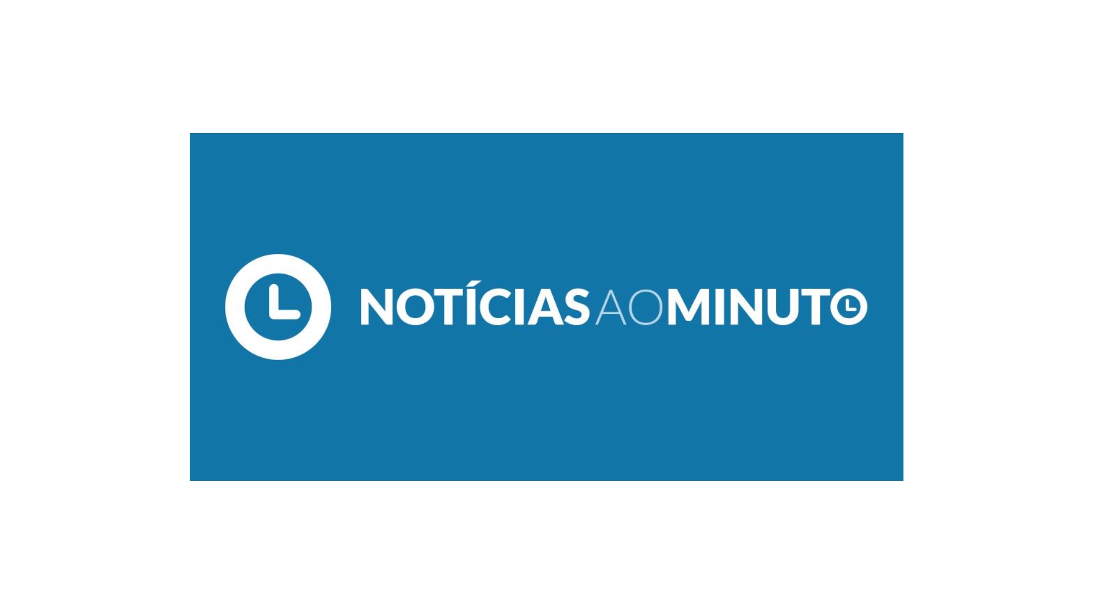 Blue logo of Noticias ao Minuto website.