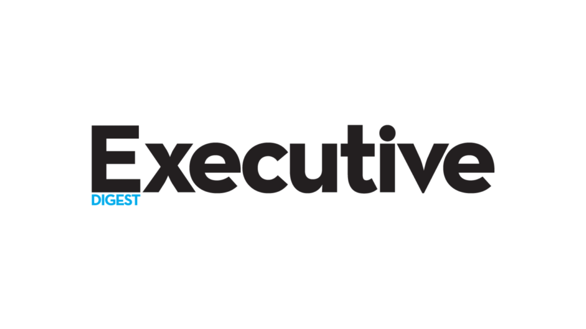 Black logo of Executive Digest in a white background.