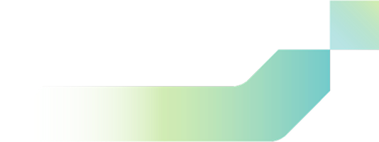 Abstract gradient graphic transitioning from light green to blue with a curved geometric shape, shown on a transparent background.