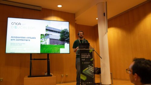 Presentation on container-based virtual environments using Deucalion, delivered at the Encontro de Computação Avançada 2025.
