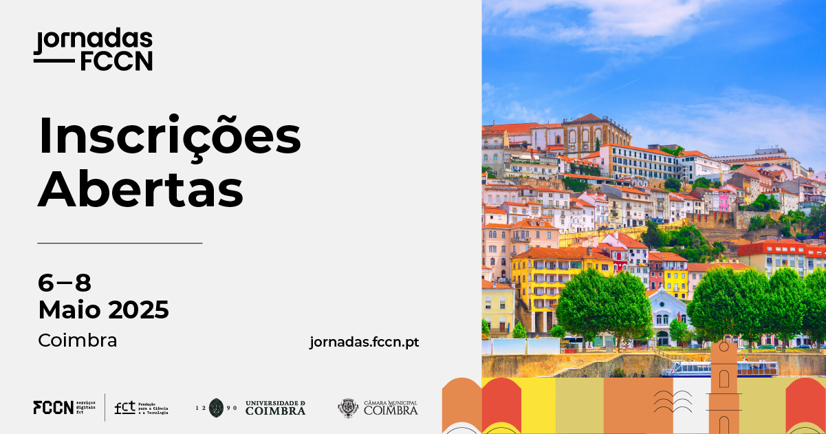 Jornadas FCCN 2025 banner.