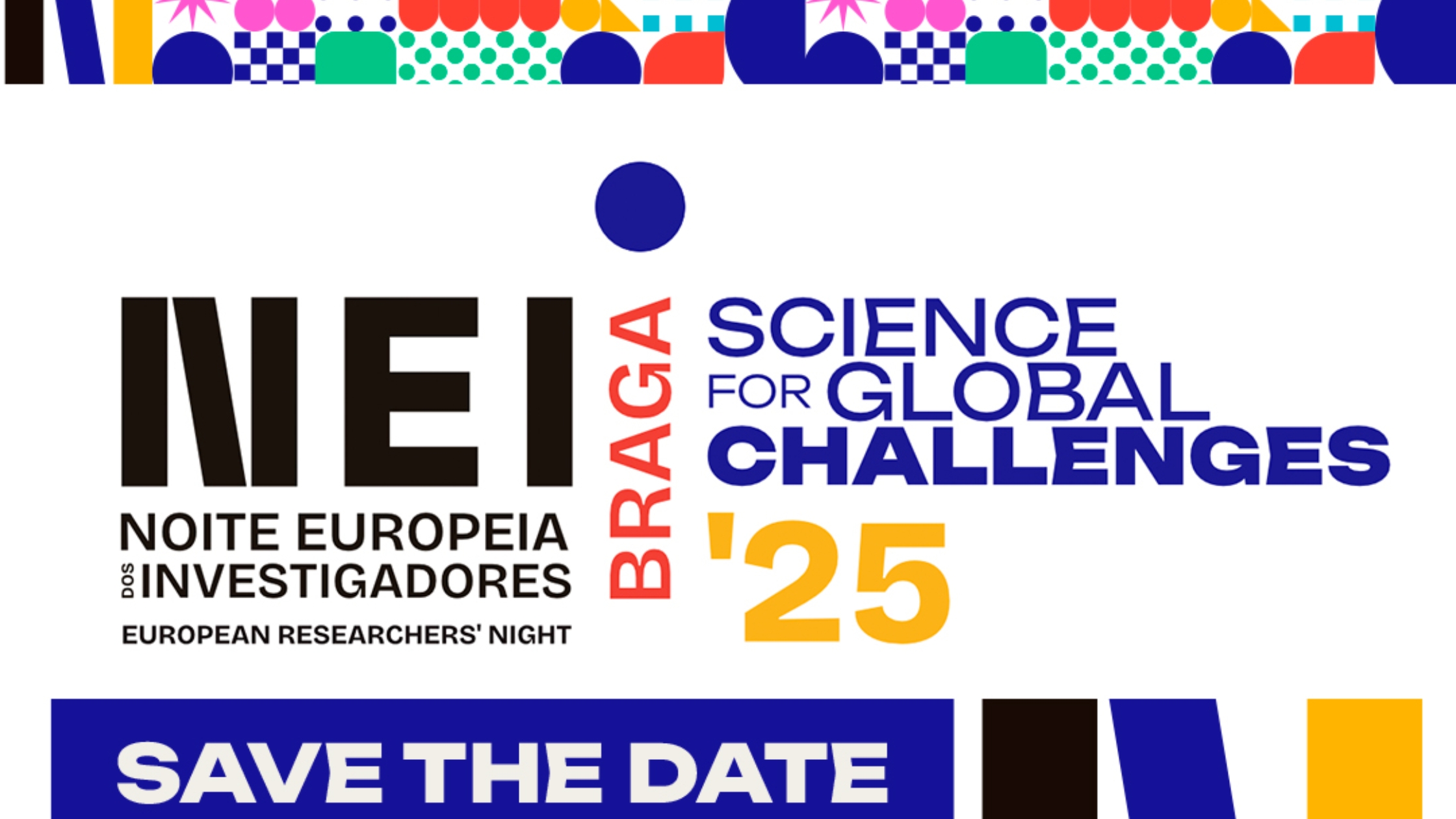 White banner regarding the European Researchers’ Night 2025.